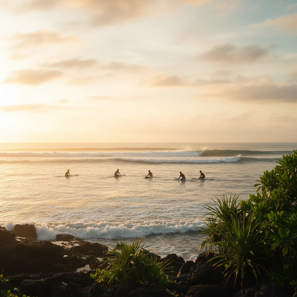 Beginner Surfers community in Bali